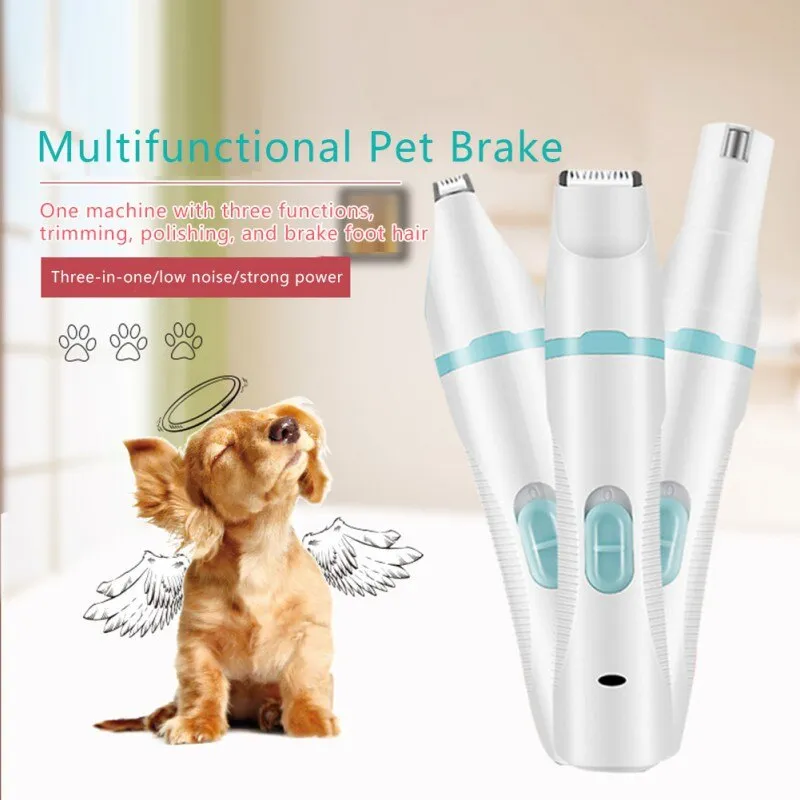 3-In-1 Pet Grooming Machine with USB Charger