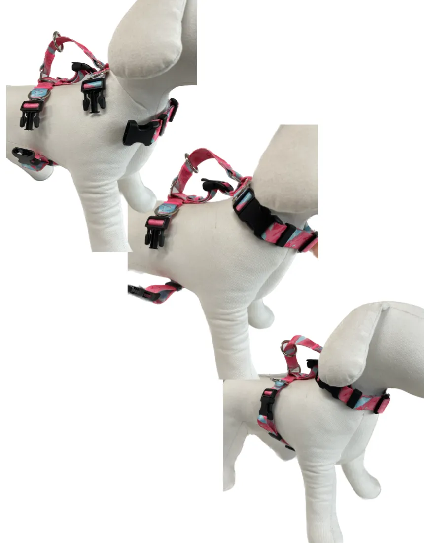 Adjustable No Pull Dog Harness with Double-Lined Straps - M Banhamsisun