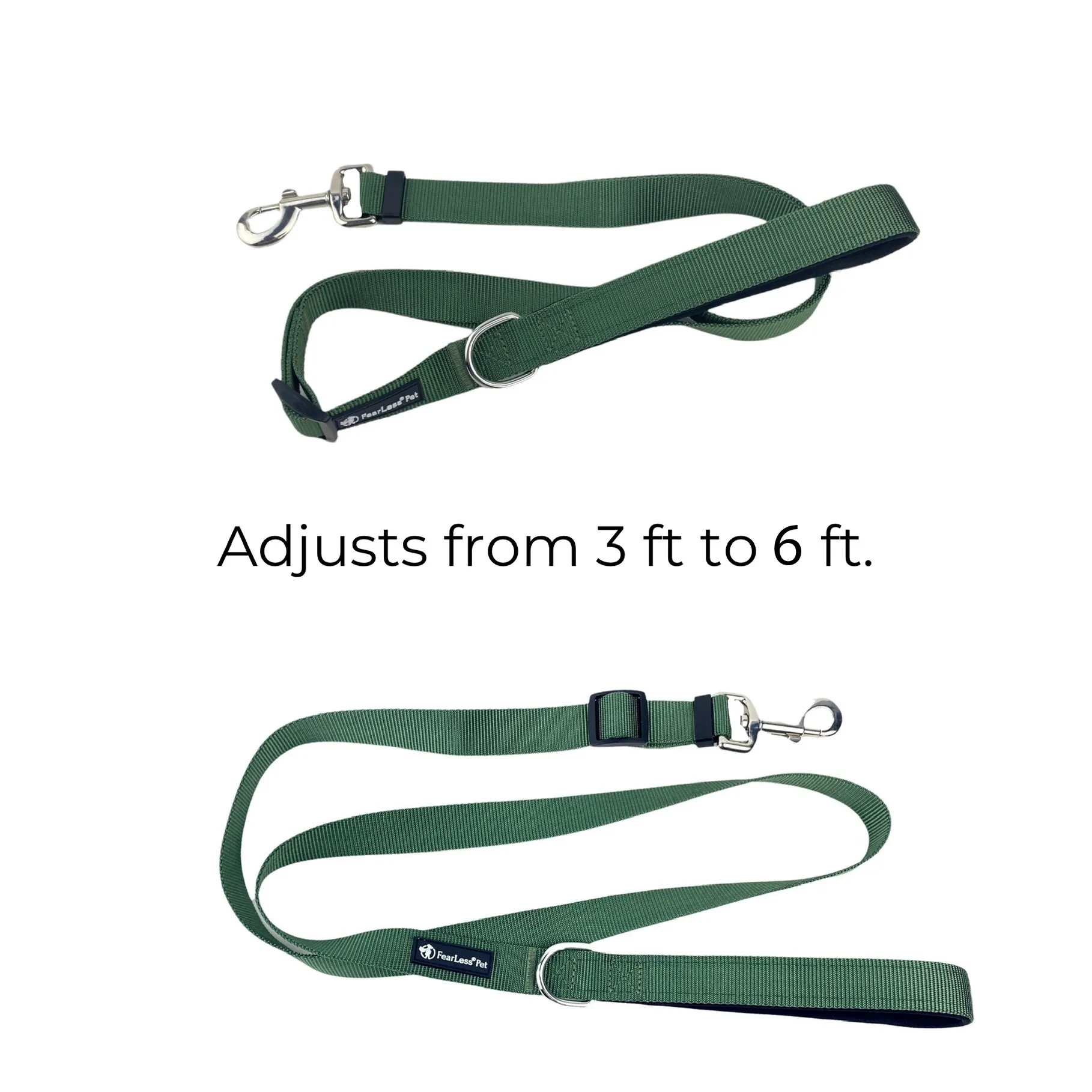 Adjustable, Padded Handle Pet Leash