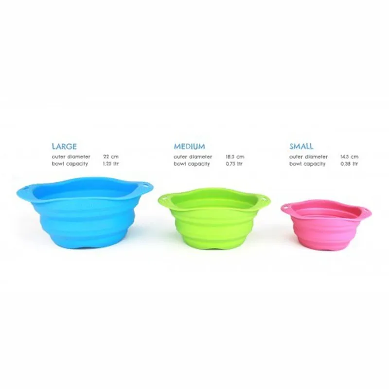 Beco Travel Bowls Collapsible Silicone