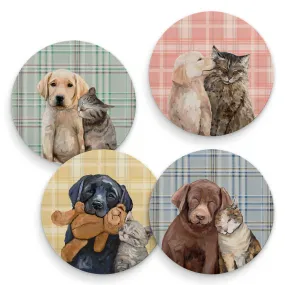 Best Buddies - Set of 4 Coaster Set