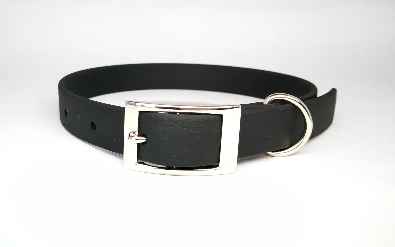 Black Biothane Dog Collar