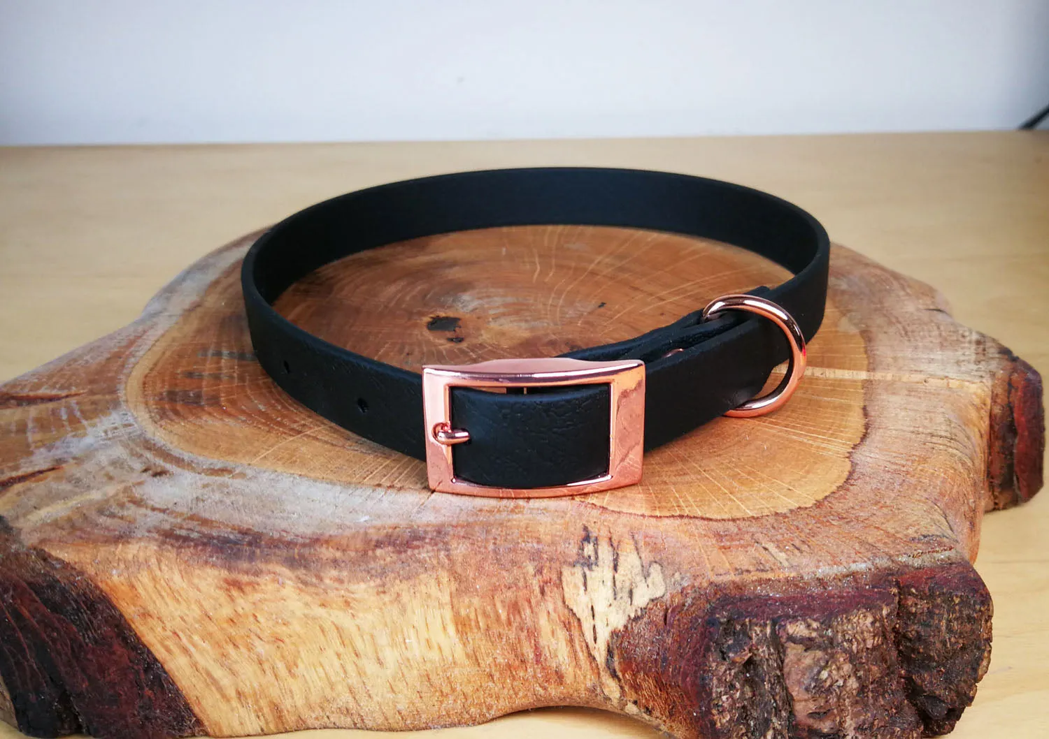 Black Biothane Dog Collar