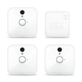 Blink Indoor Home Security Camera System | with Motion Detection, HD Video, 2-year Battery Life and Cloud Storage Included | 3-Camera Kit