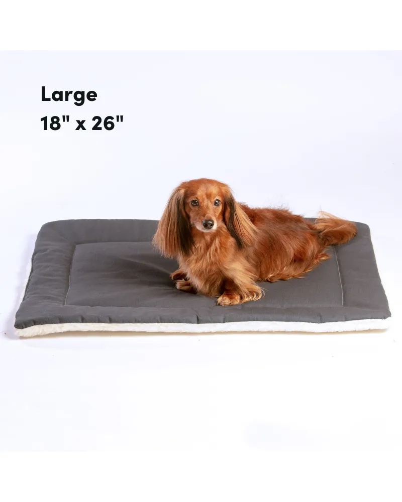 Blue Denim & Shearling Pet Napping Mat (Made in the USA)