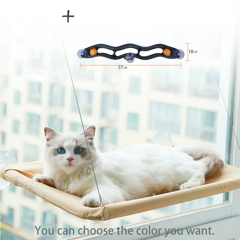 Cat Hanging Beds Comfortable Window Seat Mount Detachable Pet Hammock Mats Shelf Seats Accessories Track Ball Toys For Cat Beds