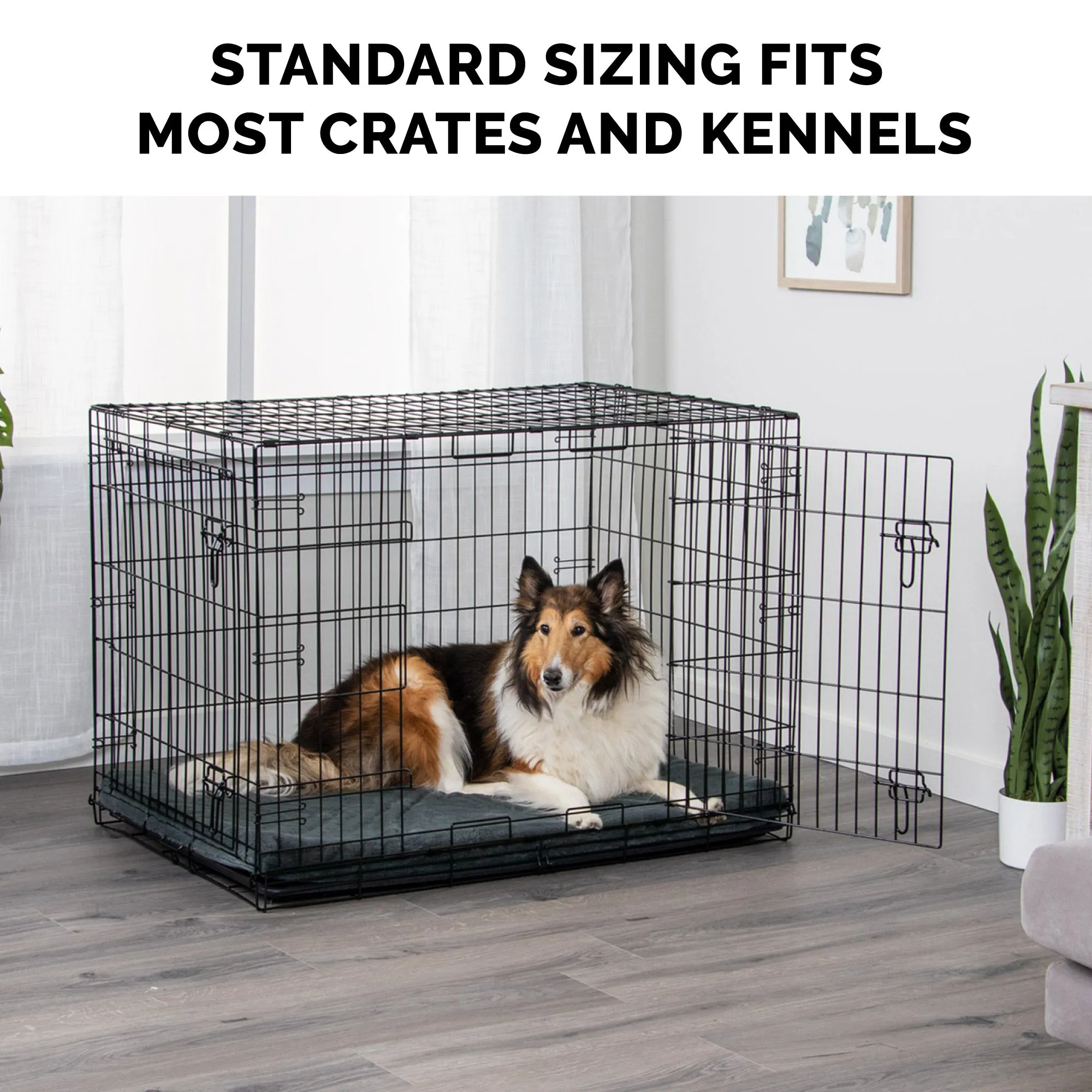 Crate Mat - Plush Faux Fur Orthopedic Pet Bed