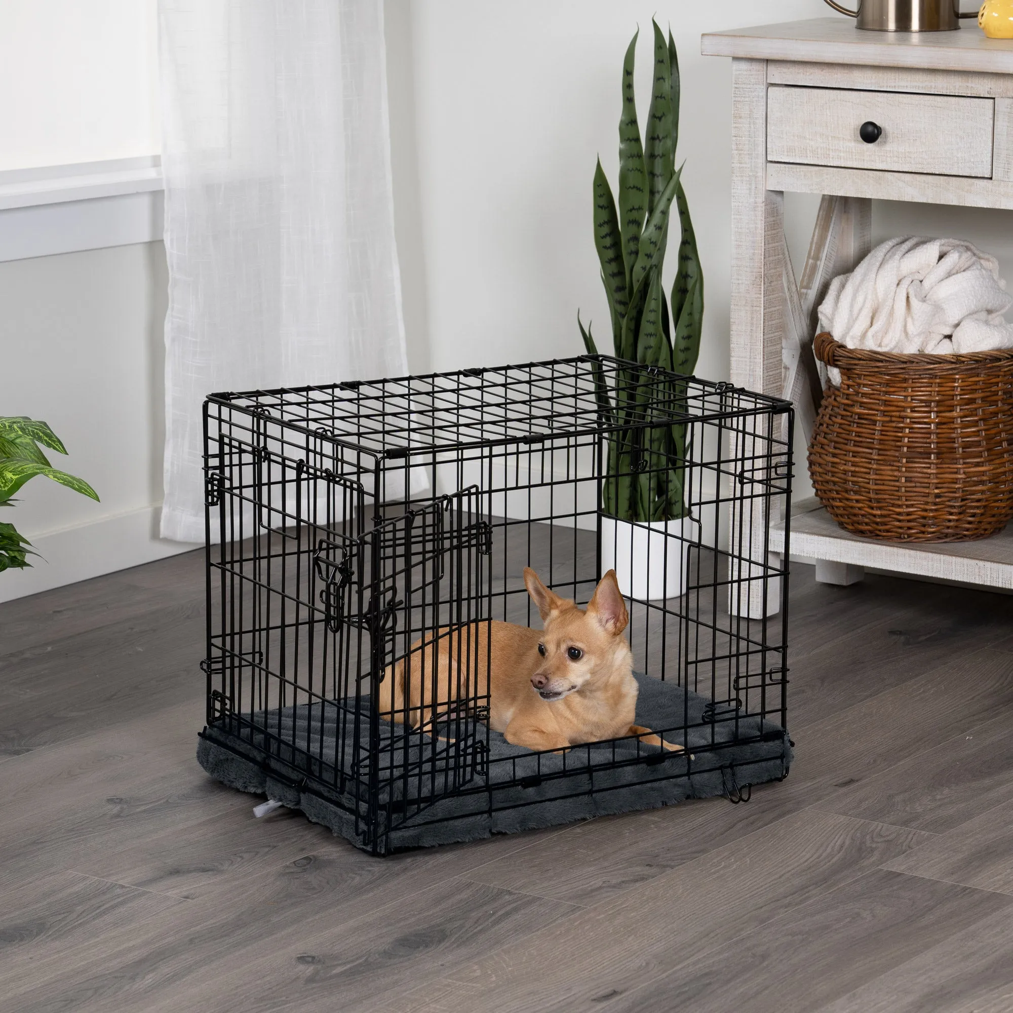 Crate Mat - Plush Faux Fur Orthopedic Pet Bed