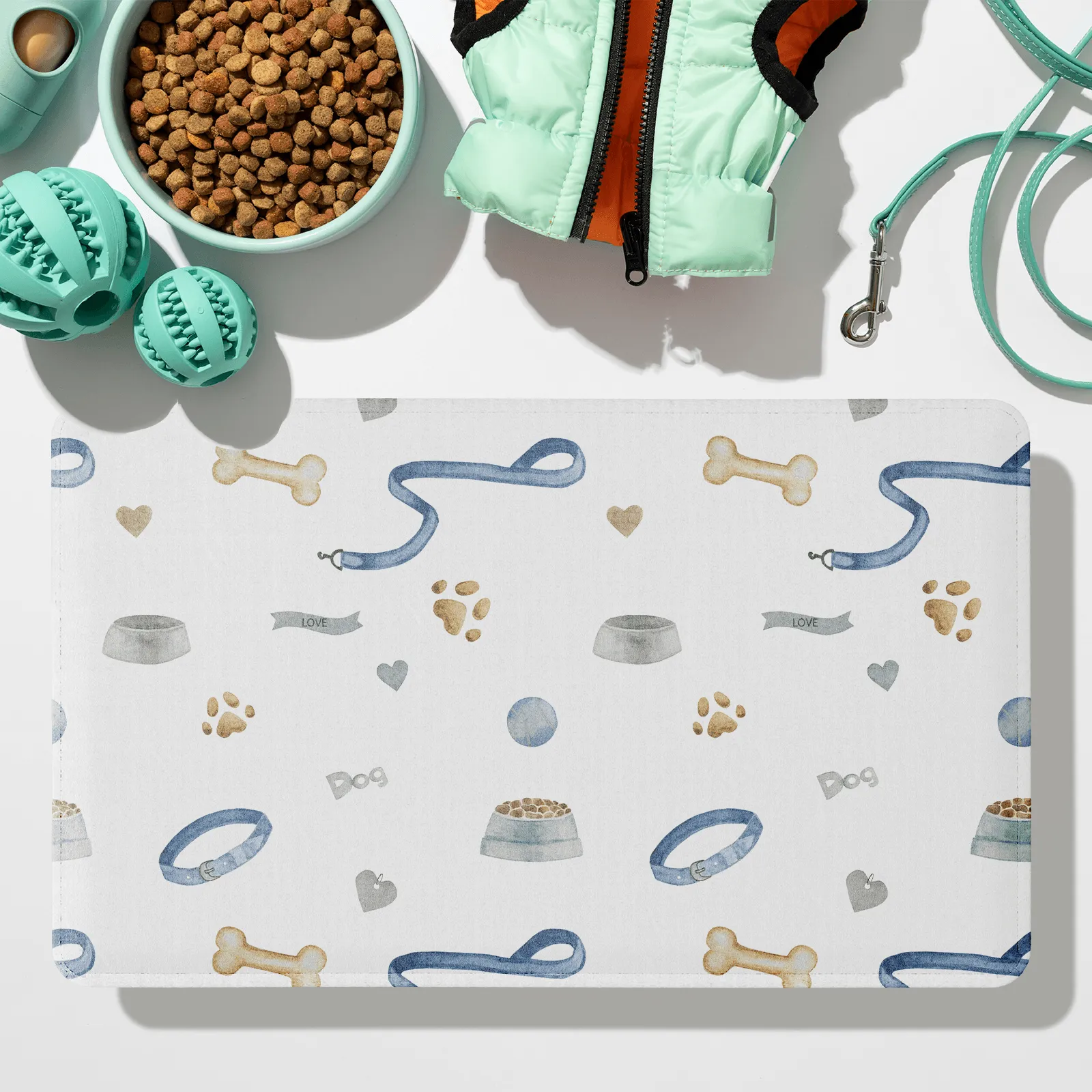 Custom Photo Pet Food Placemat