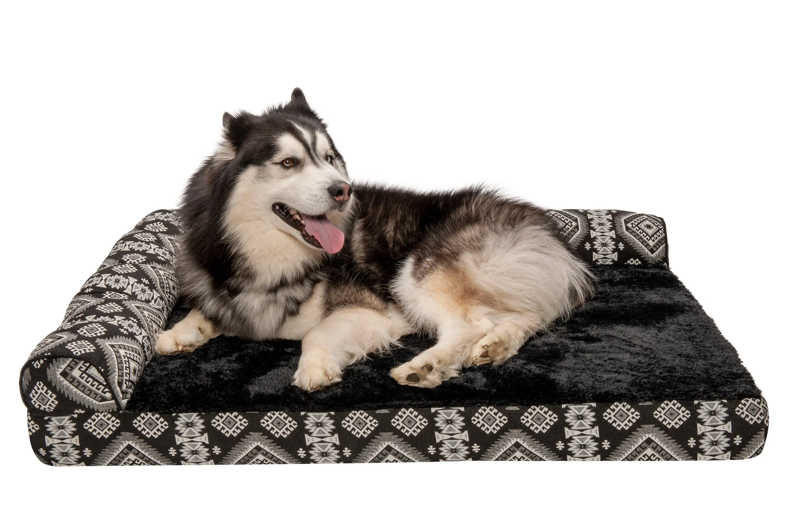 Deluxe Chaise Lounge Dog Bed - Southwest Kilim