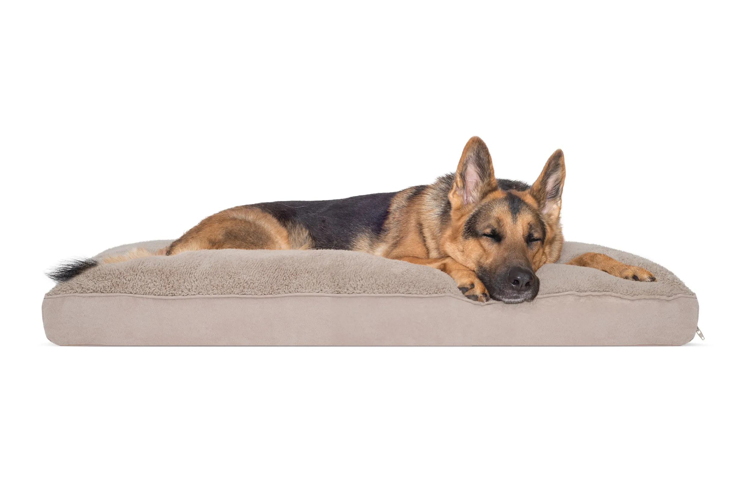 Deluxe Mattress Dog Bed - Terry & Suede