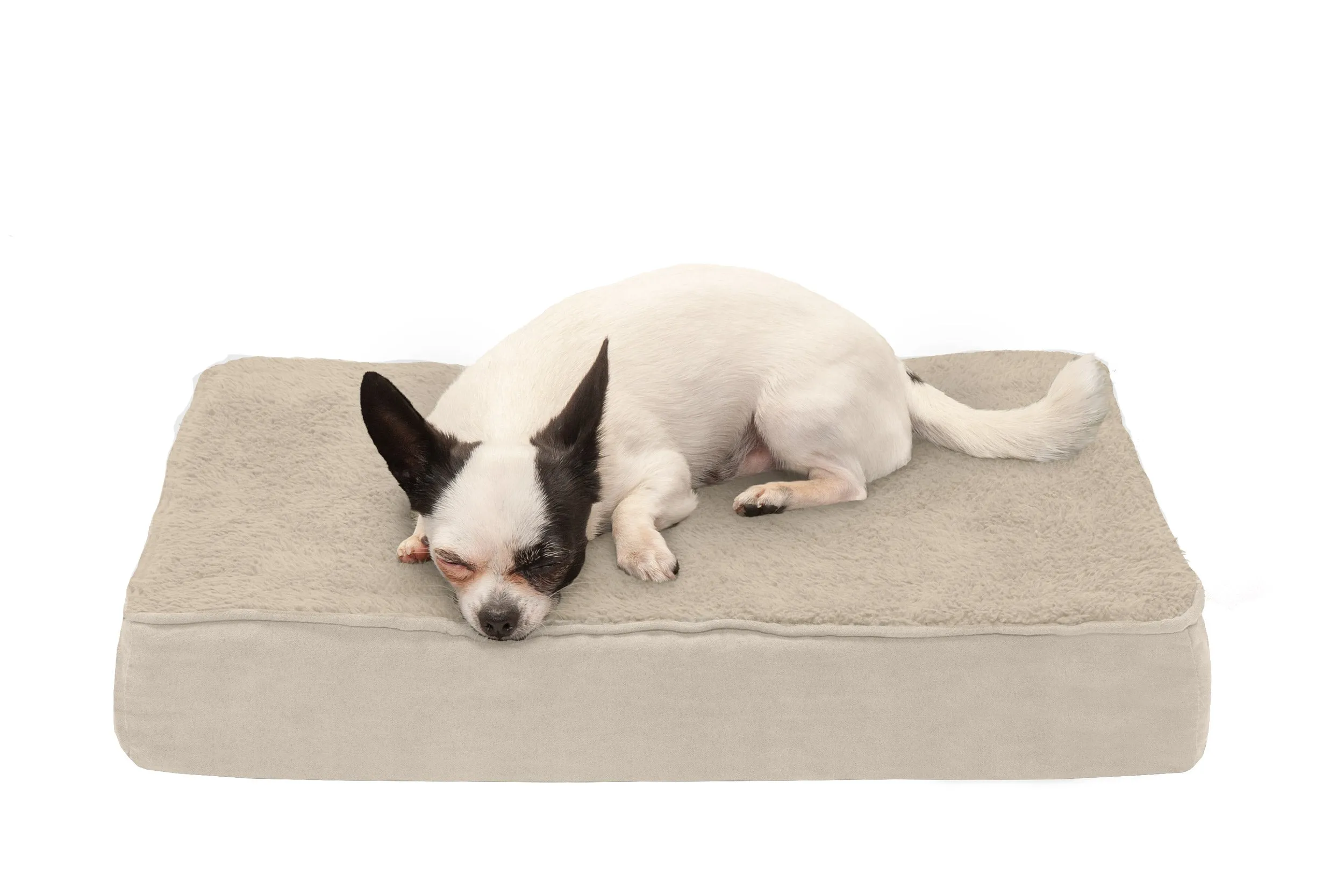 Deluxe Mattress Dog Bed - Terry & Suede