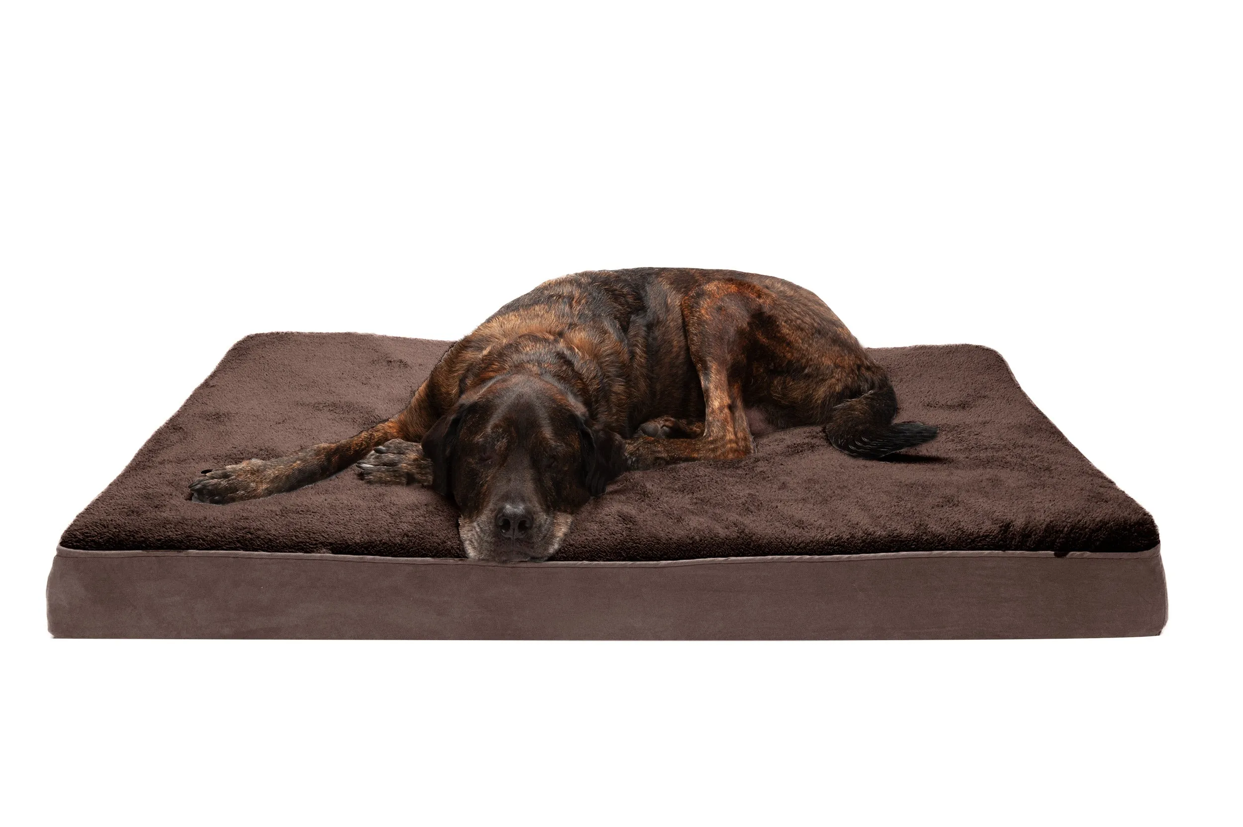 Deluxe Mattress Dog Bed - Terry & Suede