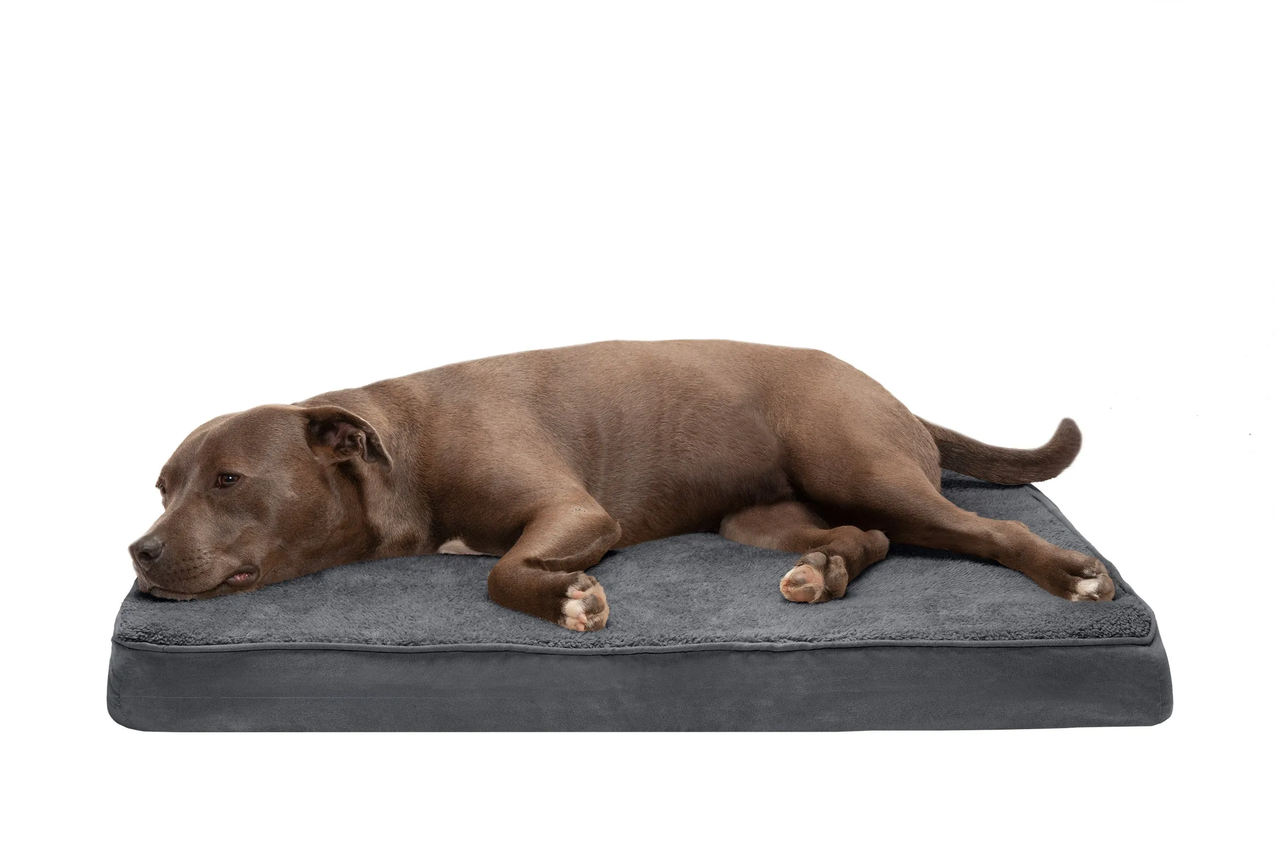 Deluxe Mattress Dog Bed - Terry & Suede