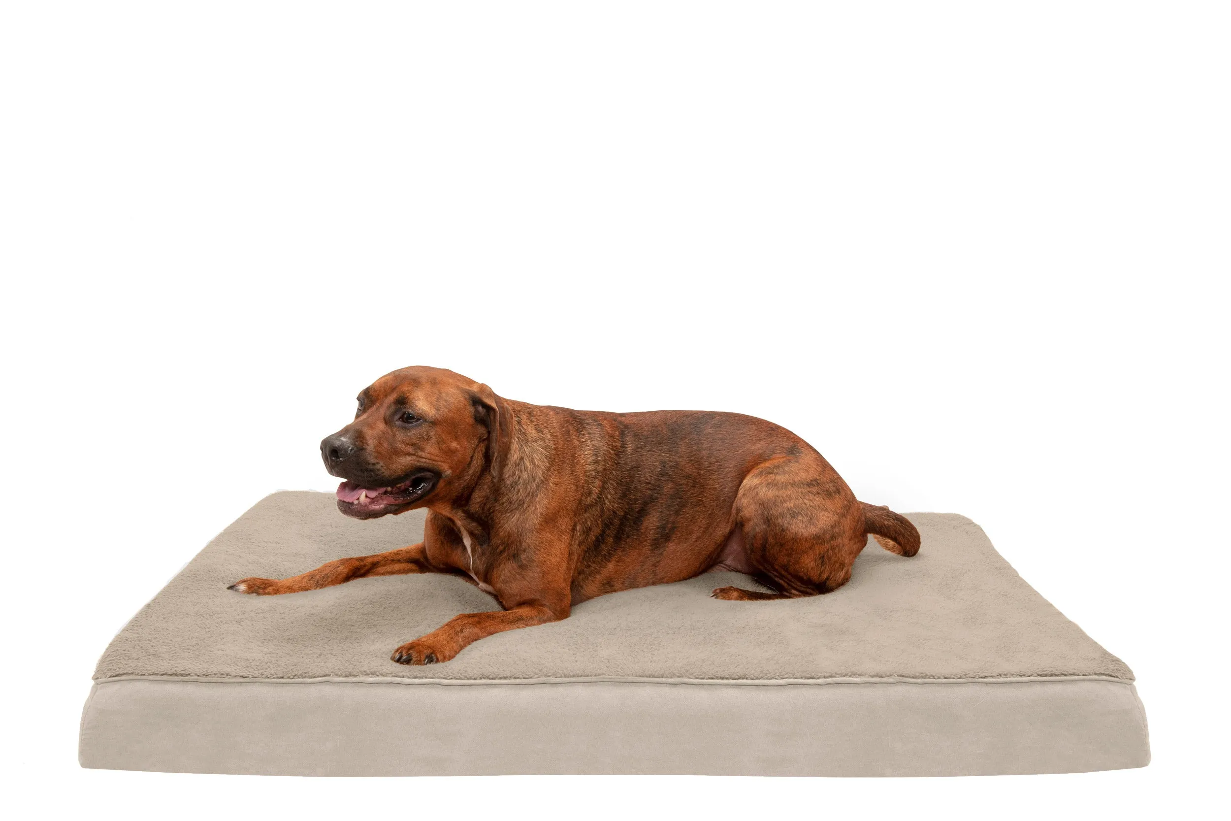 Deluxe Mattress Dog Bed - Terry & Suede