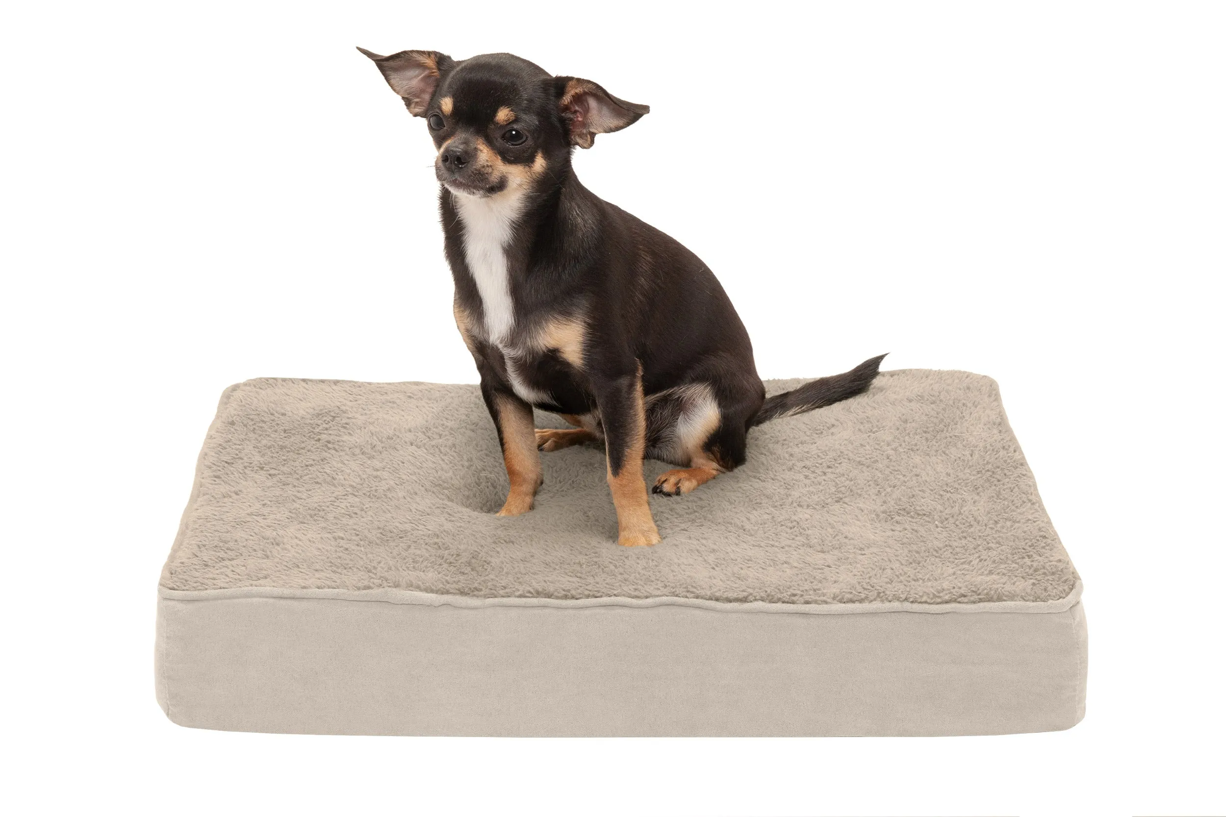 Deluxe Mattress Dog Bed - Terry & Suede