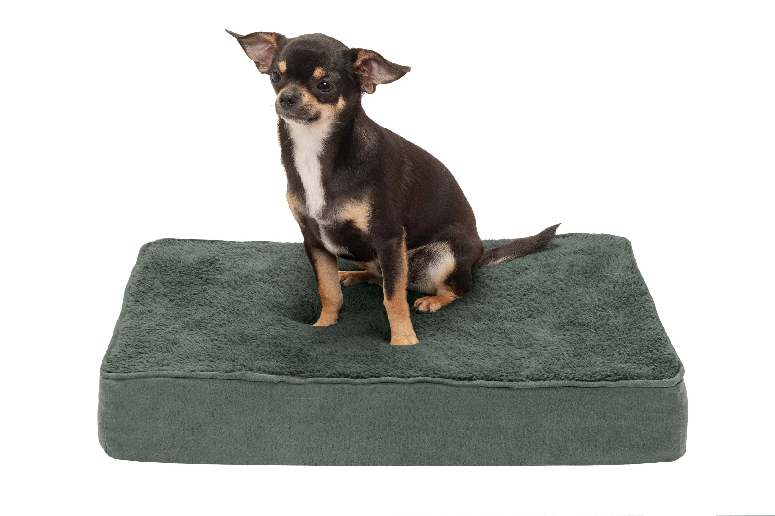 Deluxe Mattress Dog Bed - Terry & Suede