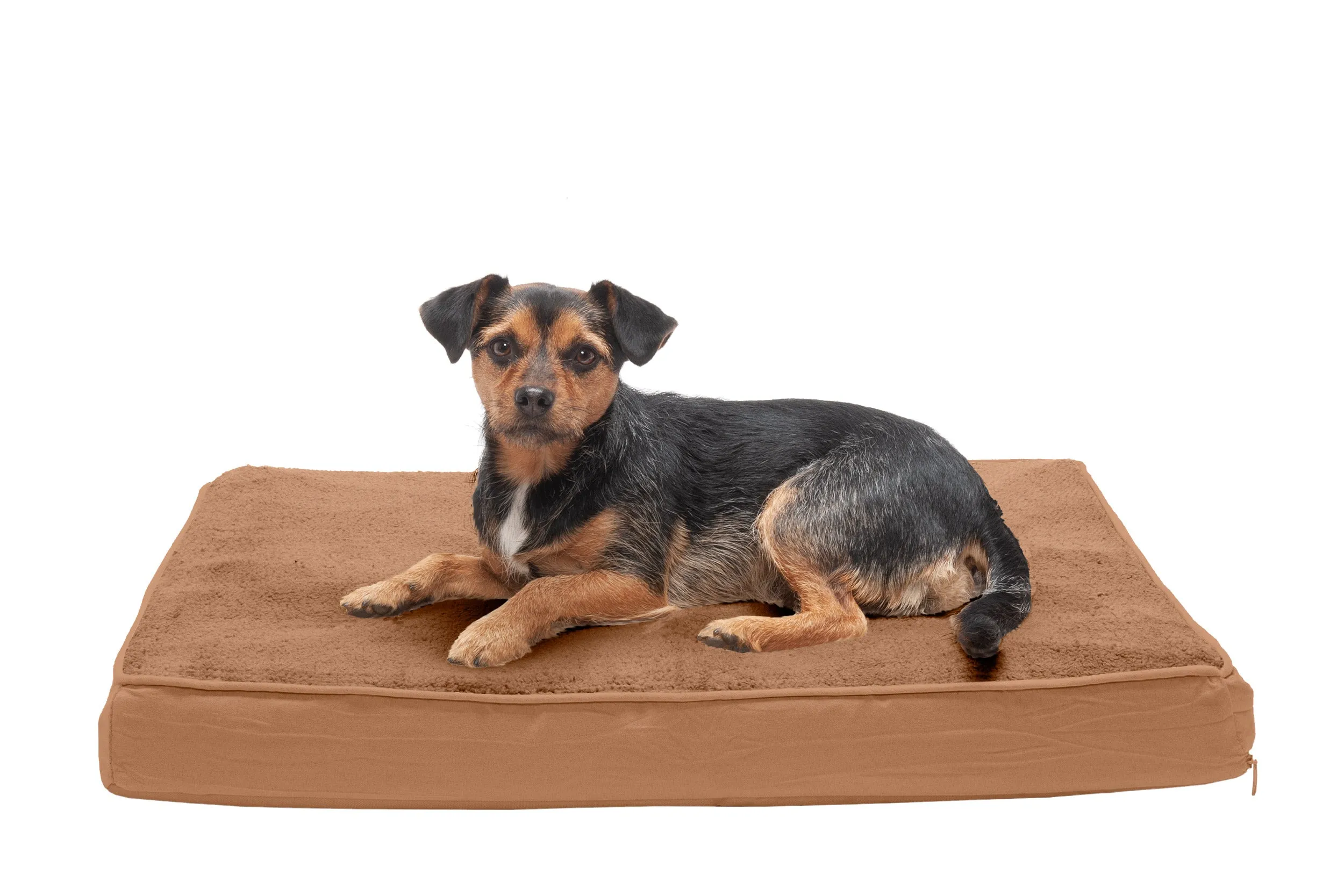 Deluxe Mattress Dog Bed - Terry & Suede