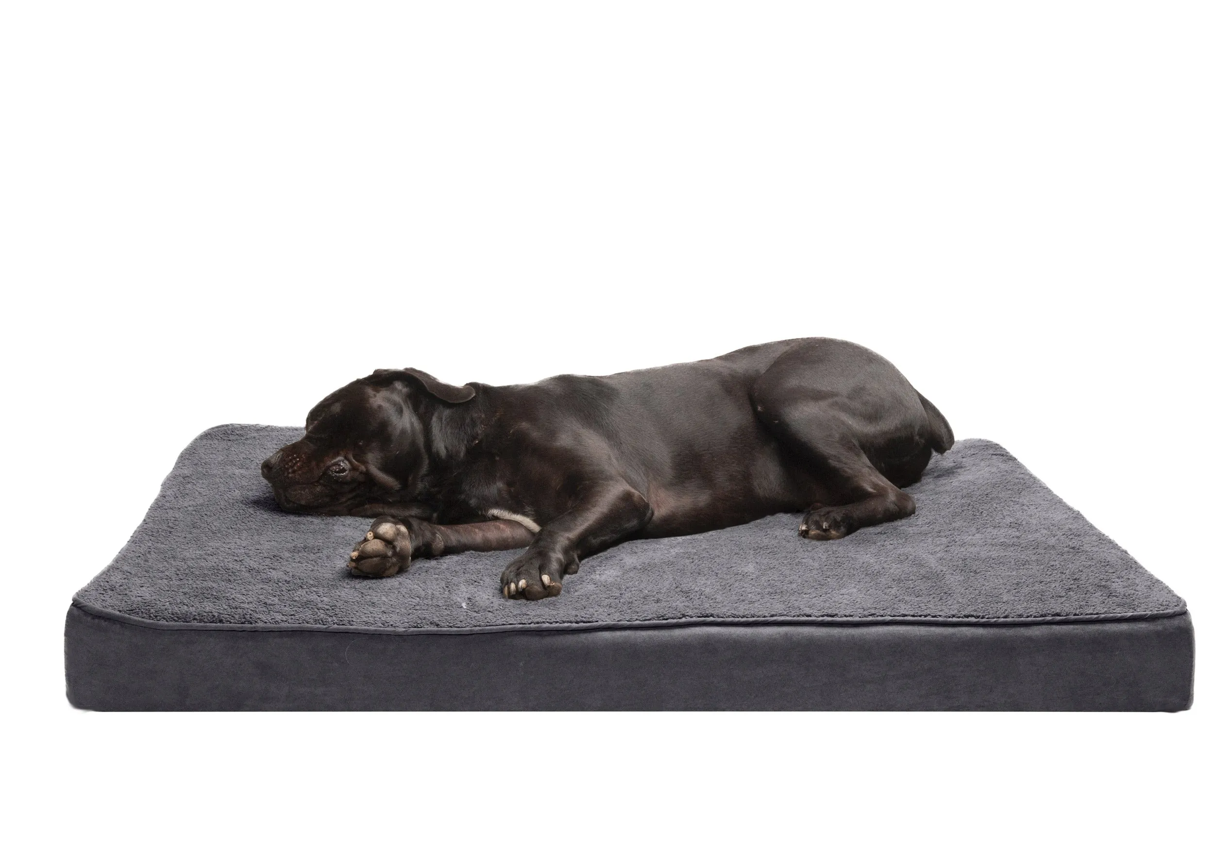 Deluxe Mattress Dog Bed - Terry & Suede