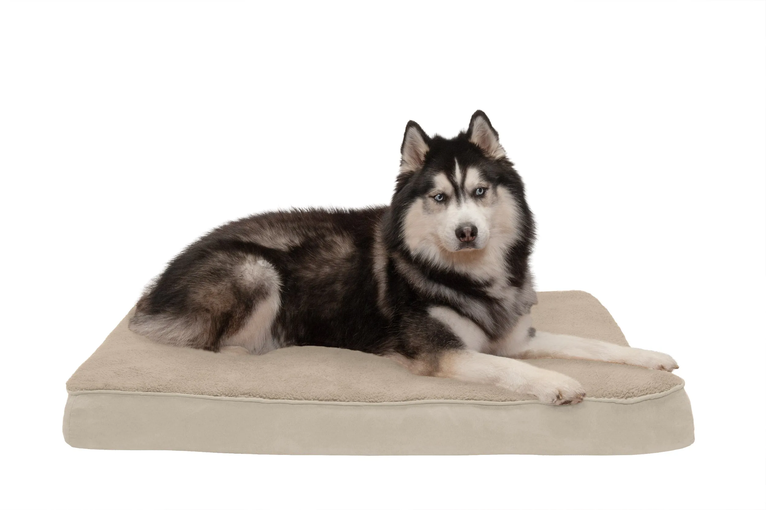 Deluxe Mattress Dog Bed - Terry & Suede