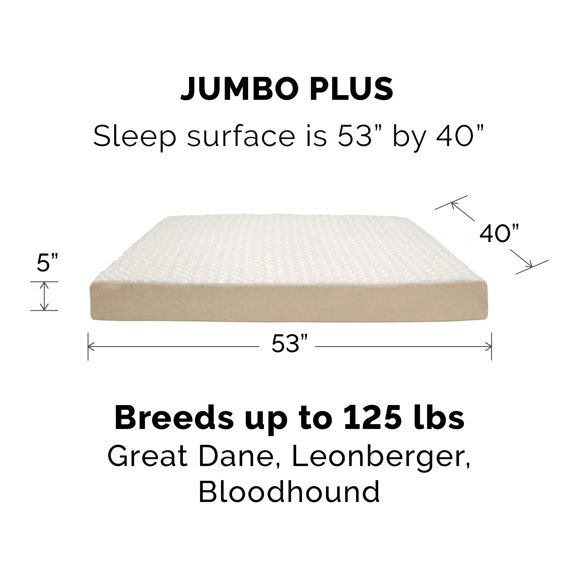 Deluxe Mattress Dog Bed - Ultra Plush