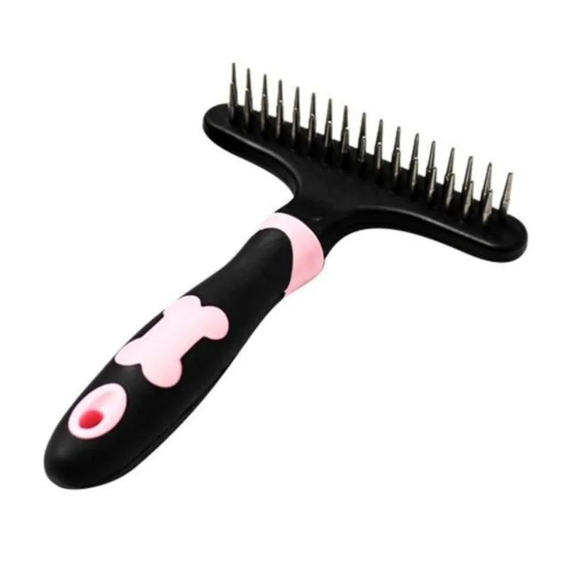 Deshedding Cat Comb Detangling Brush Long Hair Cat Grooming Tool