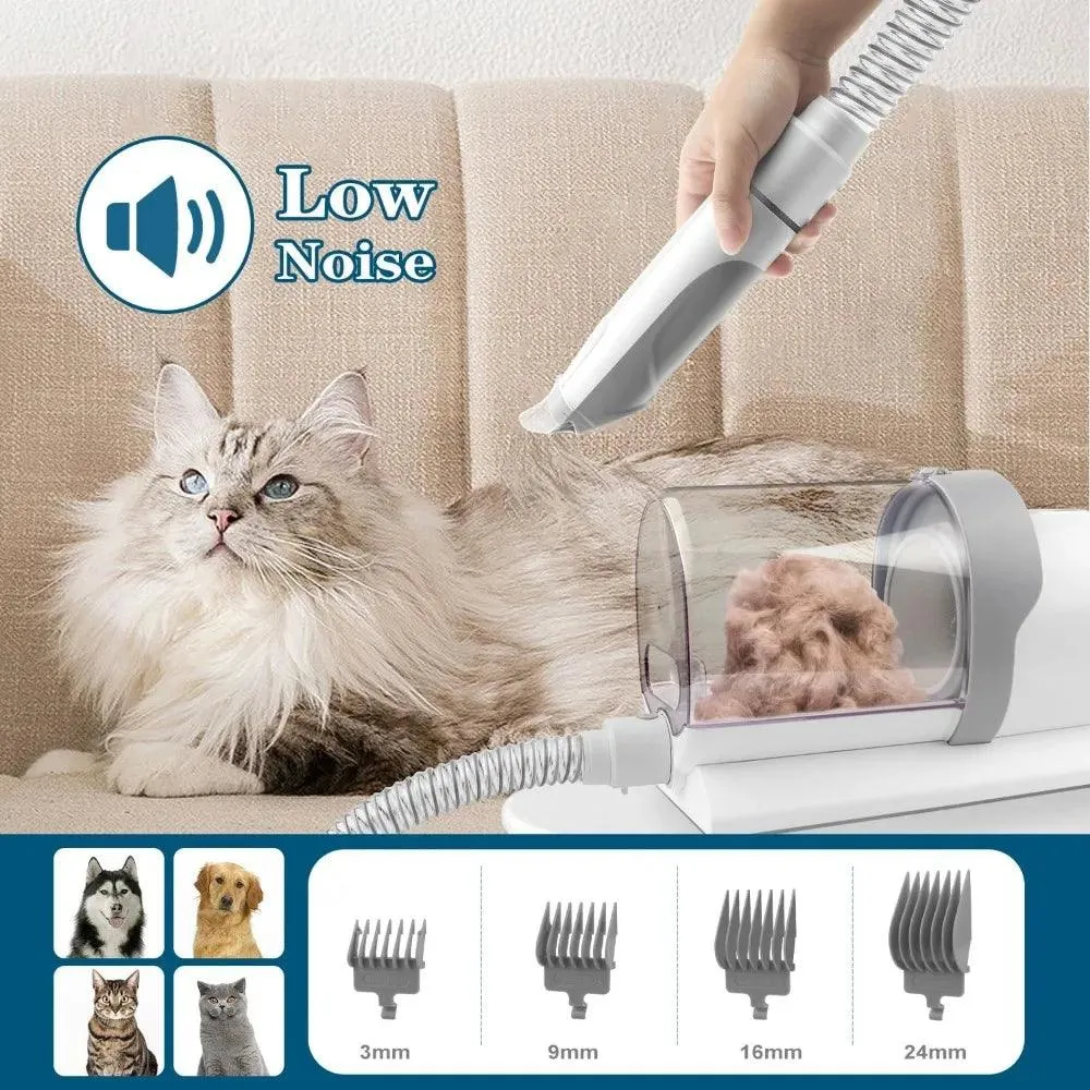 Dog Grooming Kit with Vacuum Cleaner - 5 Tools for Pet Grooming