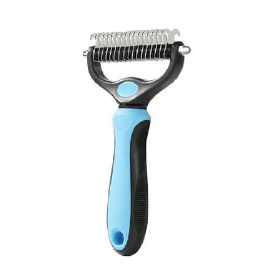 Double Sided Shedding Pet Grooming Brush