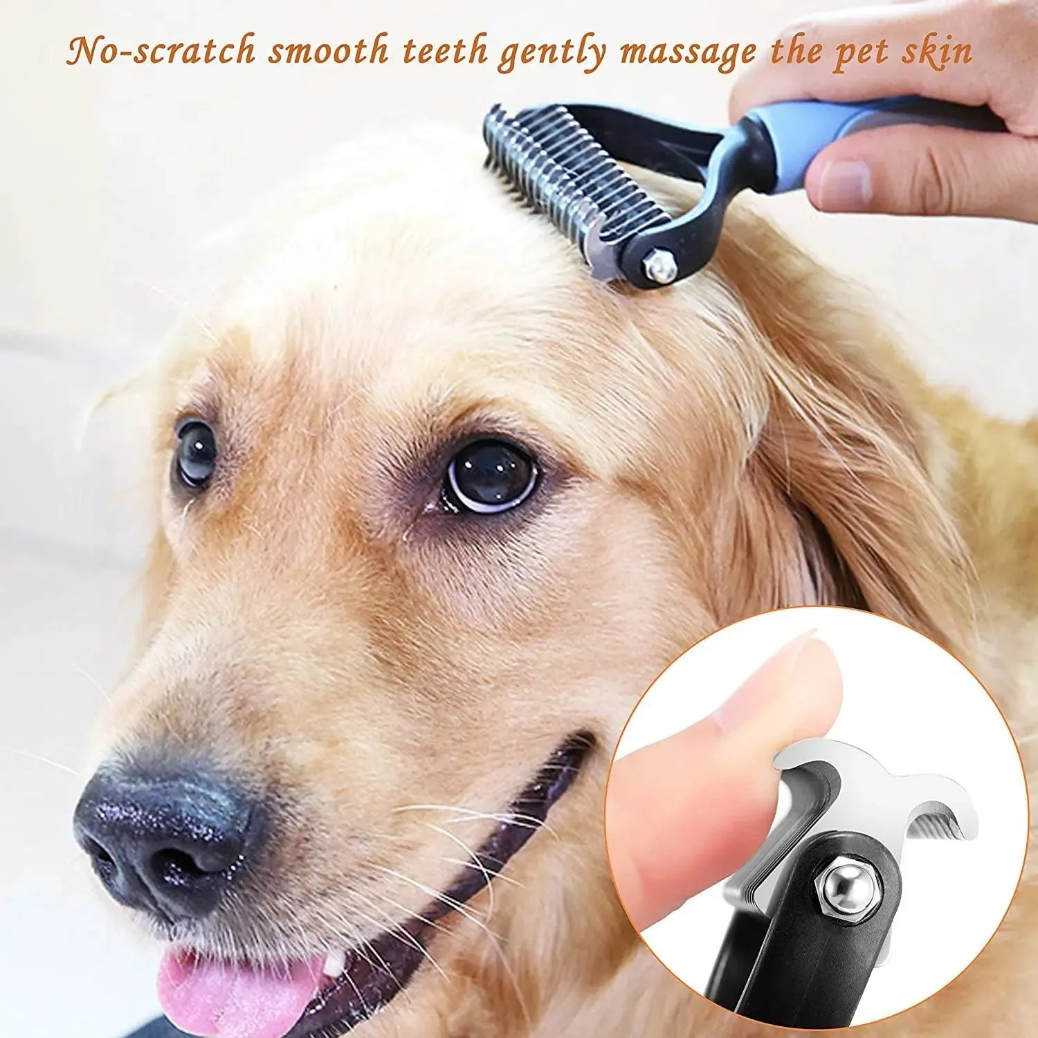 Double Sided Shedding Pet Grooming Brush