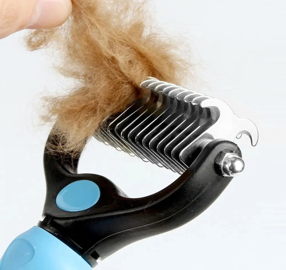 Double Sided Shedding Pet Grooming Brush