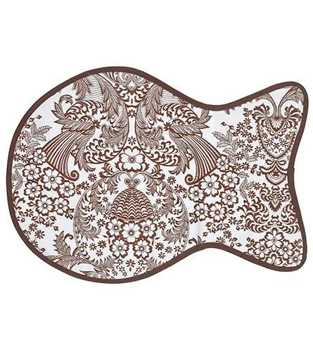 Freckled Sage Oilcloth Feeding Cat Mat in Leopard