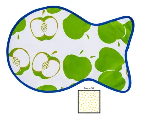 Freckled Sage Oilcloth Reversible Cat Mat in Mod Apple Green