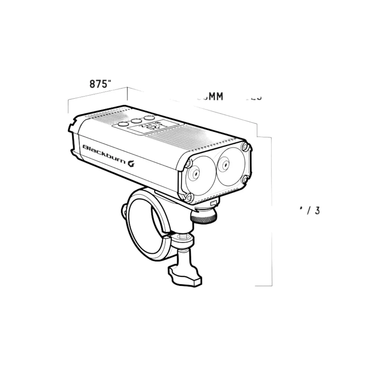 Front Light Blackburn Countdown 1600