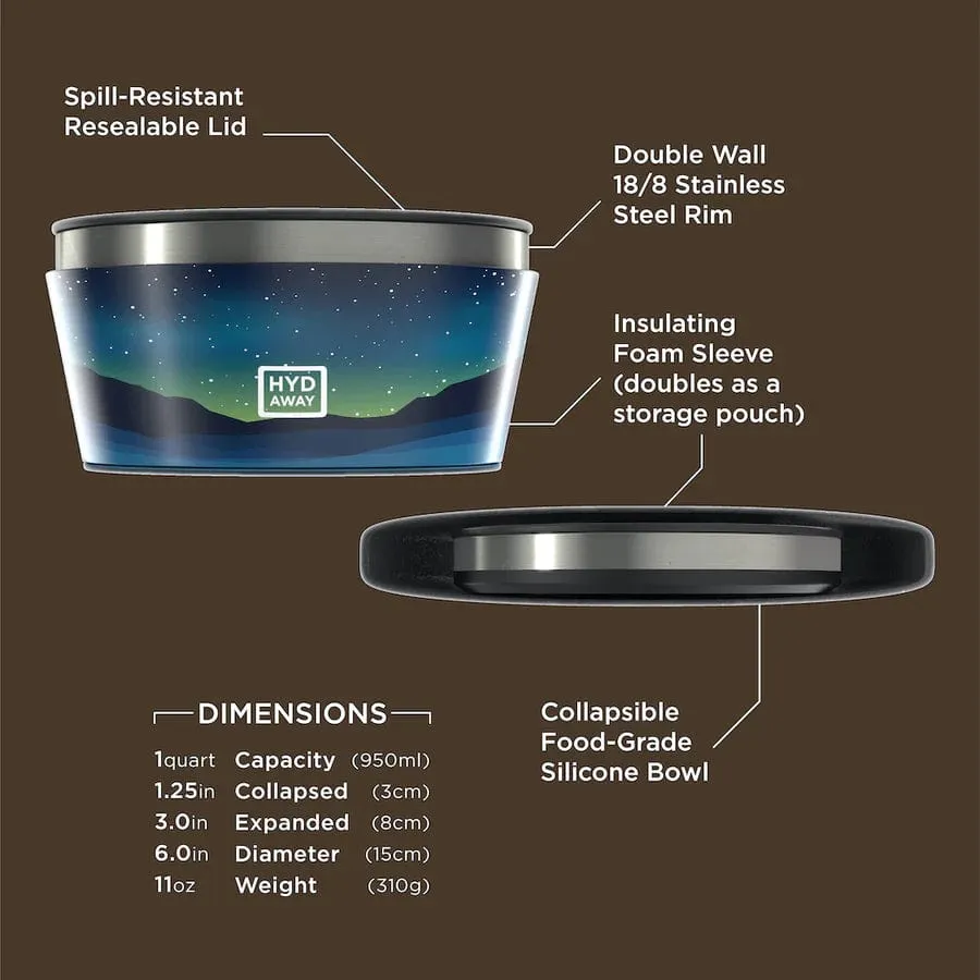 Hydaway Collapsible Insulated Bowl 1 Quart