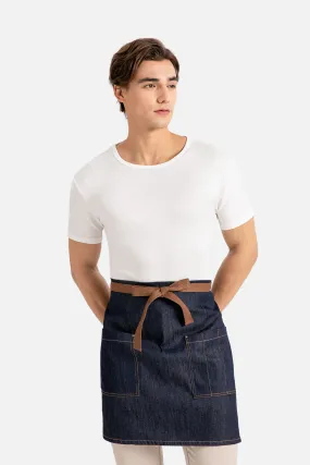 Jen Bistro Half Apron, Denim