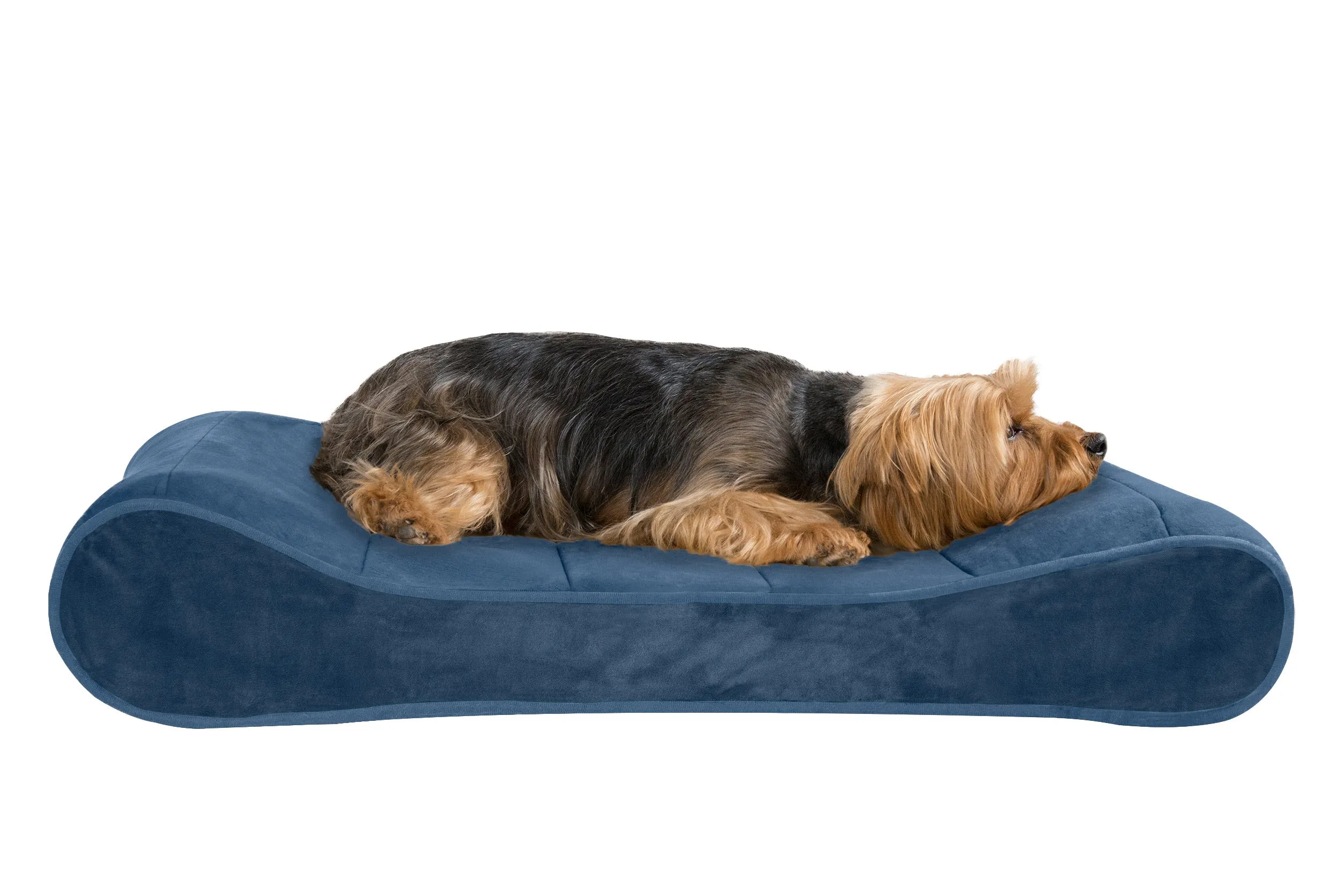 Luxe Lounger Contour Dog Bed - Microvelvet