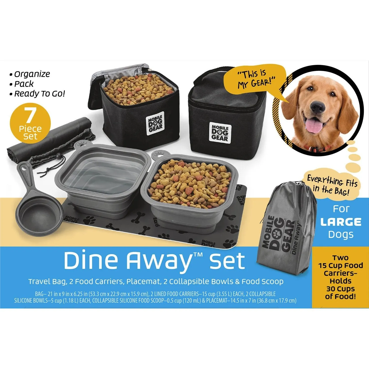 Mobile Dog Gear Dine Away® Bag (Med/Lg Dogs)