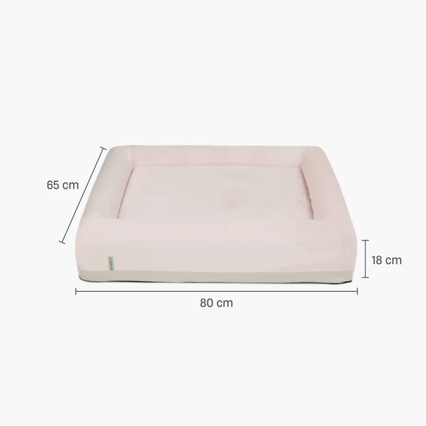 Orthopedic Memory Foam Dog Bed - Pink (Small)