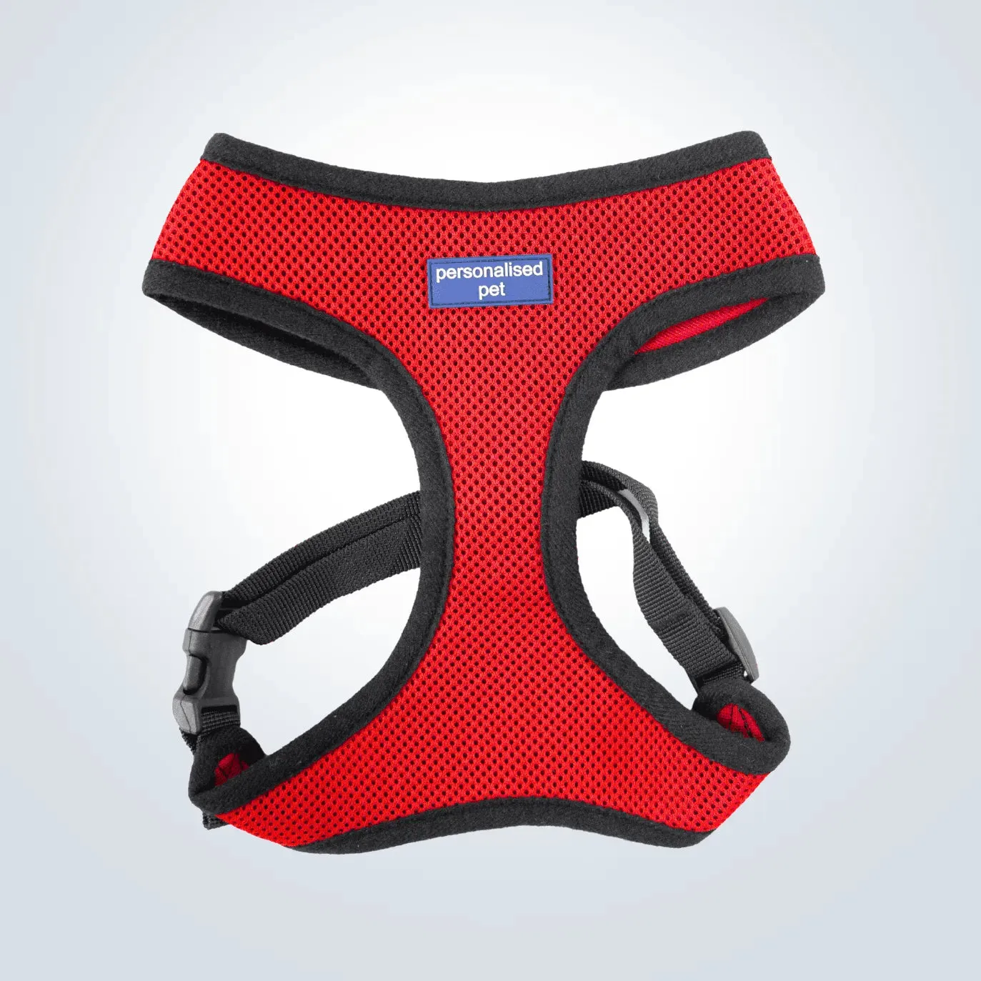 PET HARNESS Red - Embroidered