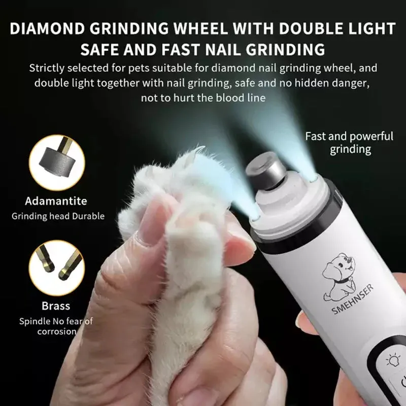 PetAffairs LED Electric Pet Nail Grinder