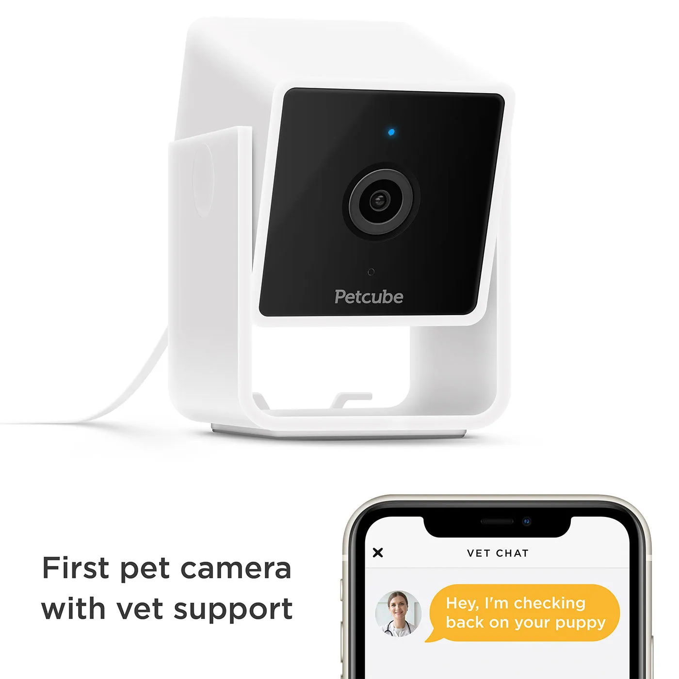 Petcube 2-Way Audio HD Camera with Night Vision