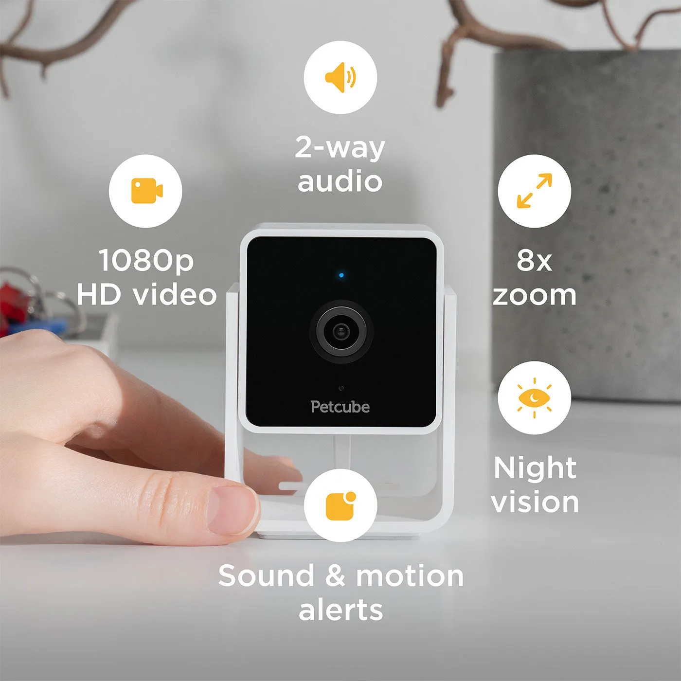 Petcube 2-Way Audio HD Camera with Night Vision