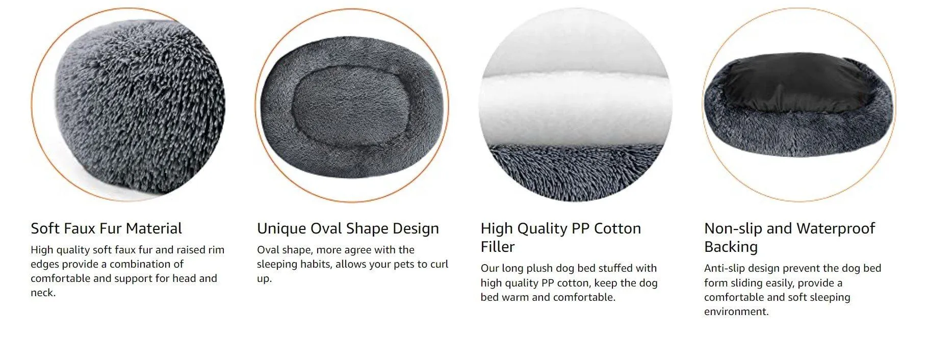 PETLAVISH ELITE™ Fluffy Calming Donut Dog/Cat Bed S-XXL: Cozy Plush Sleeping Kennel