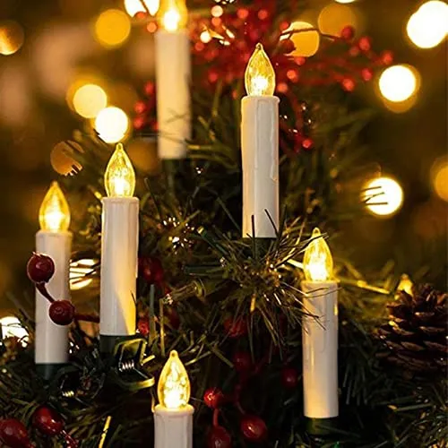 Pinakine® 10 Pieces Electric Candle Light Taper Candles for Chirstmas Decoration Gift|Home & Garden| Lamps, Lighting & Ceiling Fans| Night Lights|64039146PNKL