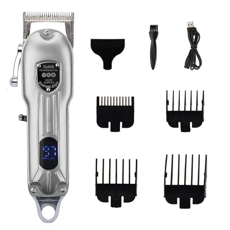 Professional Dog Hair Clipper All Metal Rechargeable Pet Trimmer Cat Shaver Cutting Machine Pets Low Noice Grooming Haircut