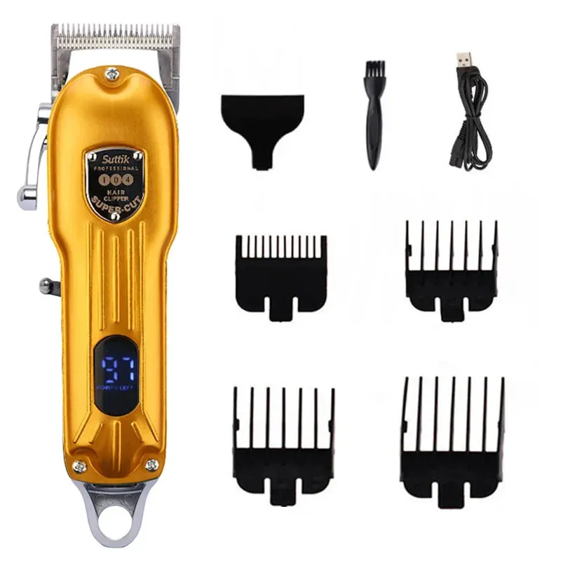 Professional Dog Hair Clipper All Metal Rechargeable Pet Trimmer Cat Shaver Cutting Machine Pets Low Noice Grooming Haircut