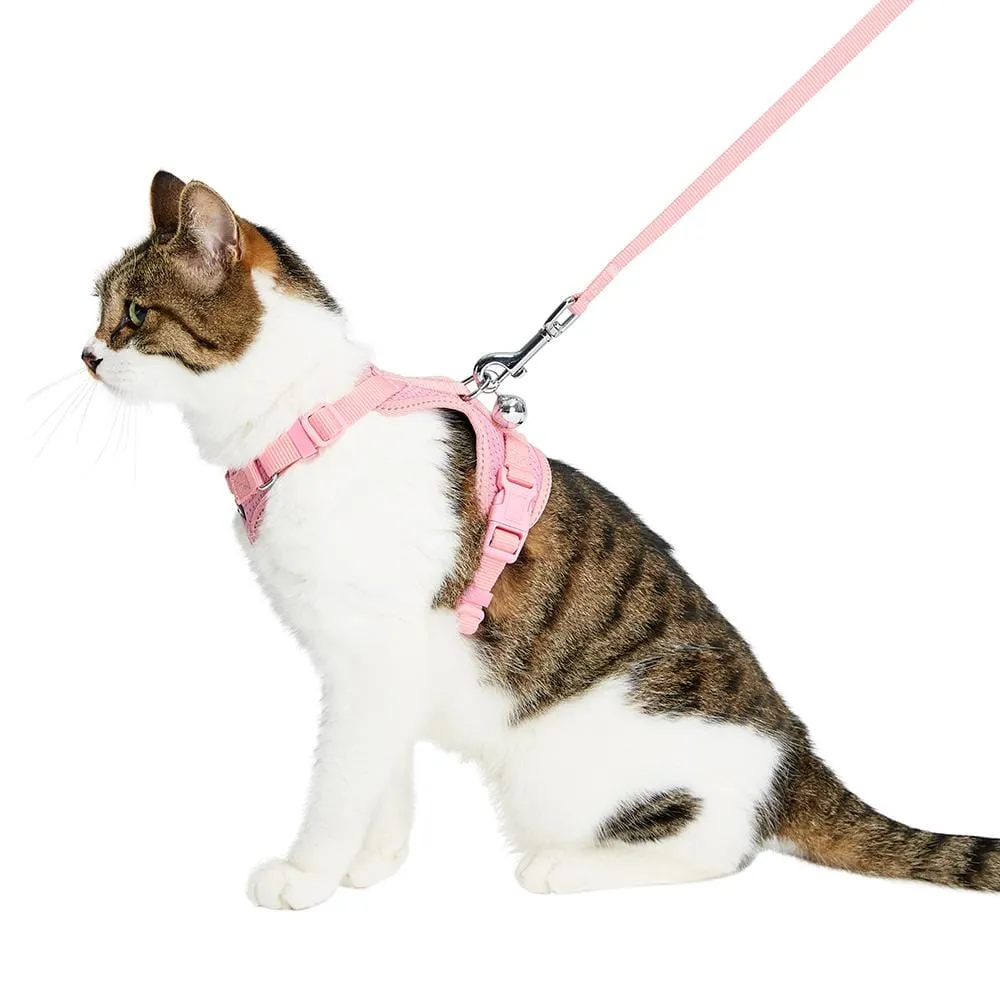 Reflective Cat Harness & Leash Set with Bell