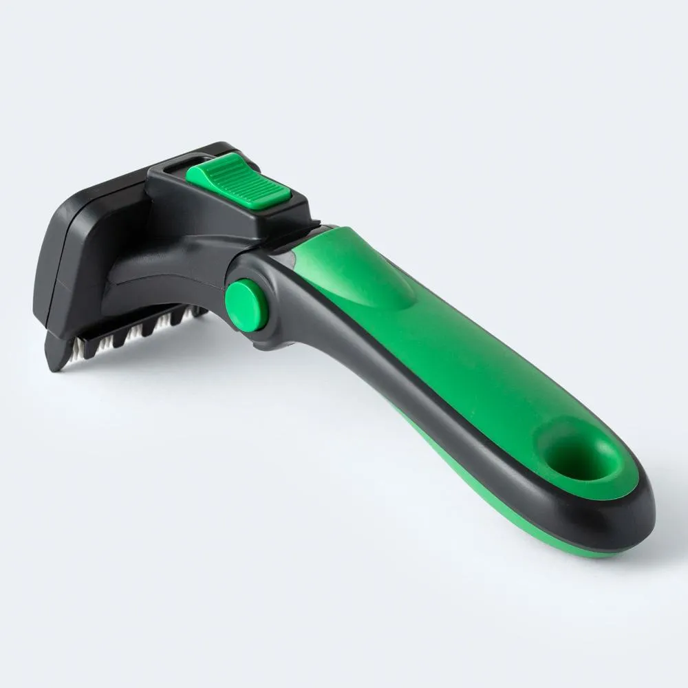 Refuresh Long Hair Dog Deshedding Tool Green Small