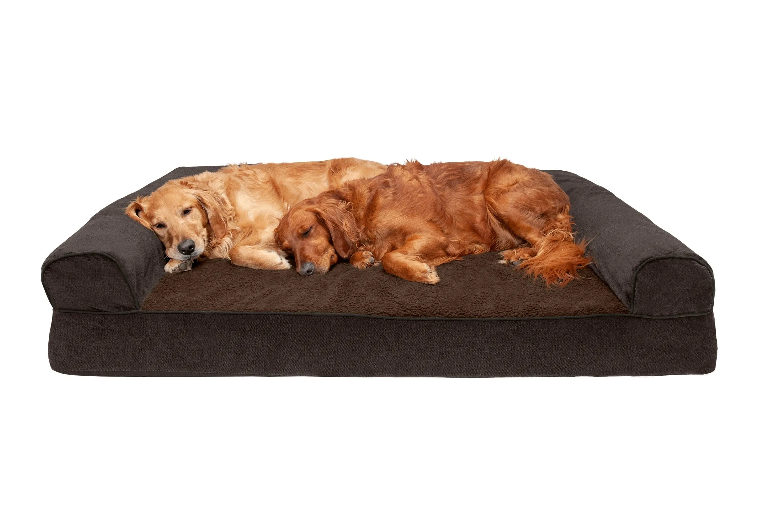 Sofa Dog Bed - Faux Fleece & Chenille