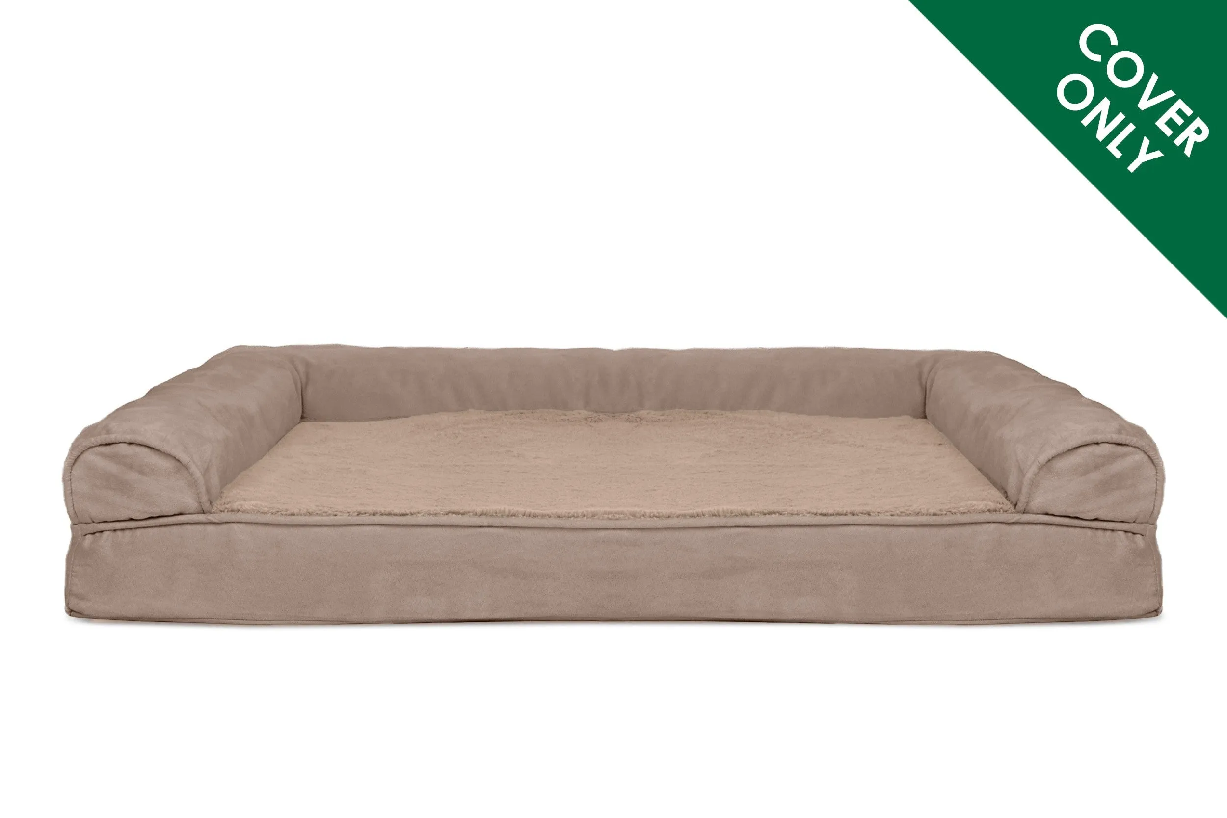 Sofa Dog Bed - Plush & Suede - Cover